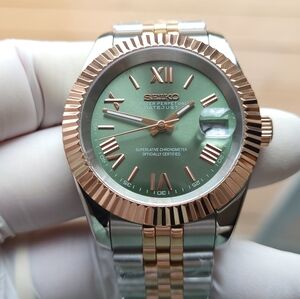 New 39mm Seiko Mod Date Just Automatic Watch